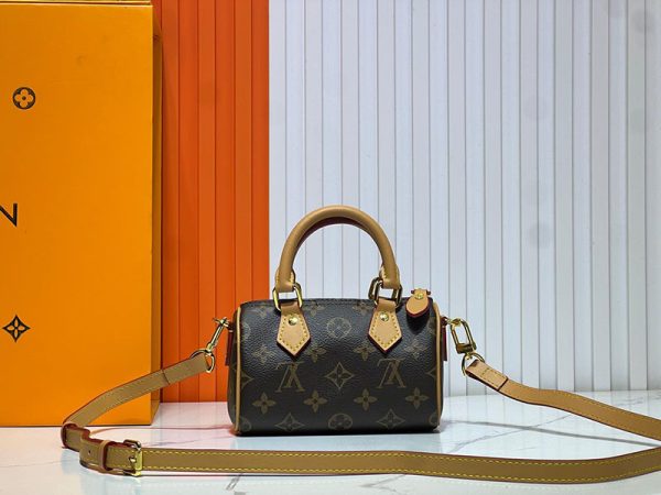 ルイヴィトン モノグラム ナノ スピーディ ブラウン M81085 ボストンバッグ バッグレディース lv301001 N品 ルイヴィトン アウトレット 店舗 - 画像 (5)