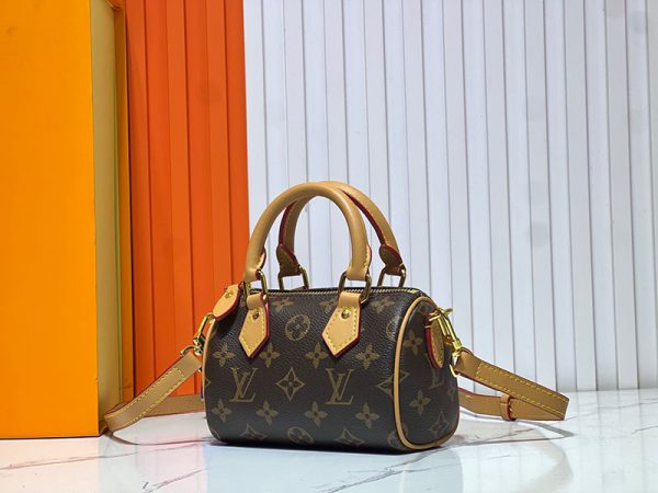 ルイヴィトン モノグラム ナノ スピーディ ブラウン M81085 ボストンバッグ バッグレディース lv301001 N品 ルイヴィトン アウトレット 店舗 - 画像 (4)