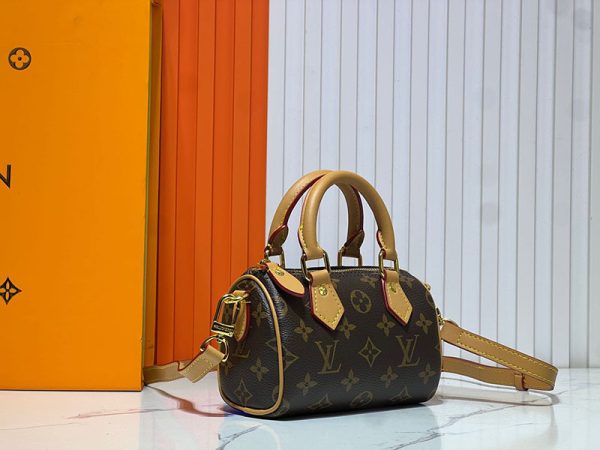 ルイヴィトン モノグラム ナノ スピーディ ブラウン M81085 ボストンバッグ バッグレディース lv301001 N品 ルイヴィトン アウトレット 店舗 - 画像 (3)