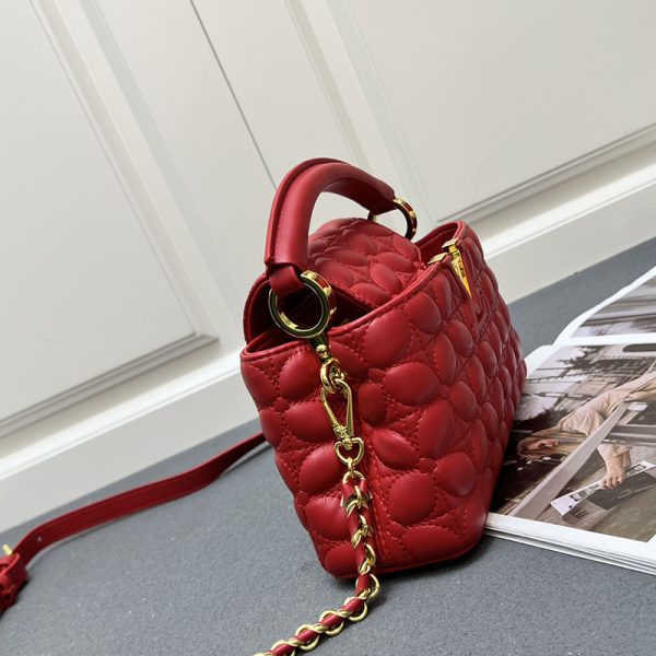 ルイヴィトン カプシーヌ EW MINI 2WAY ショルダーバッグ ハンドバッグ レッド lv301003 N品 ルイヴィトン カプシーヌミニ - 画像 (7)