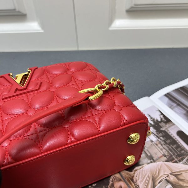 ルイヴィトン カプシーヌ EW MINI 2WAY ショルダーバッグ ハンドバッグ レッド lv301003 N品 ルイヴィトン カプシーヌミニ - 画像 (4)