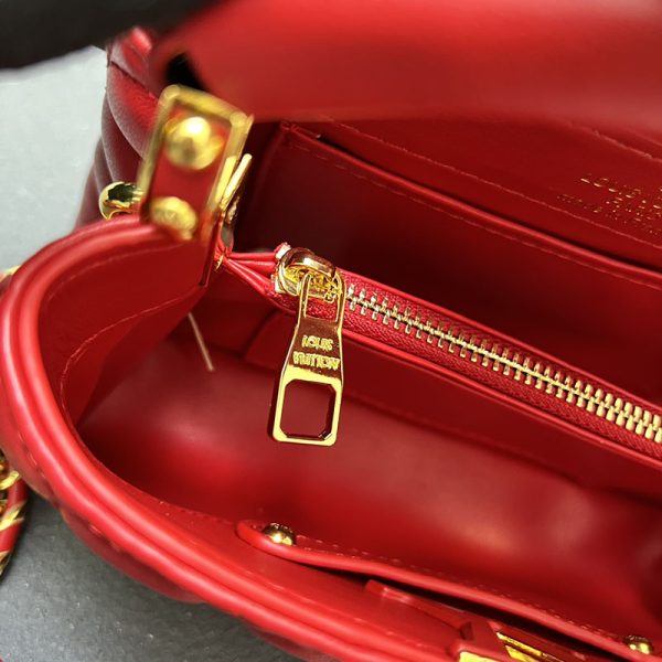 ルイヴィトン カプシーヌ EW MINI 2WAY ショルダーバッグ ハンドバッグ レッド lv301003 N品 ルイヴィトン カプシーヌミニ - 画像 (2)