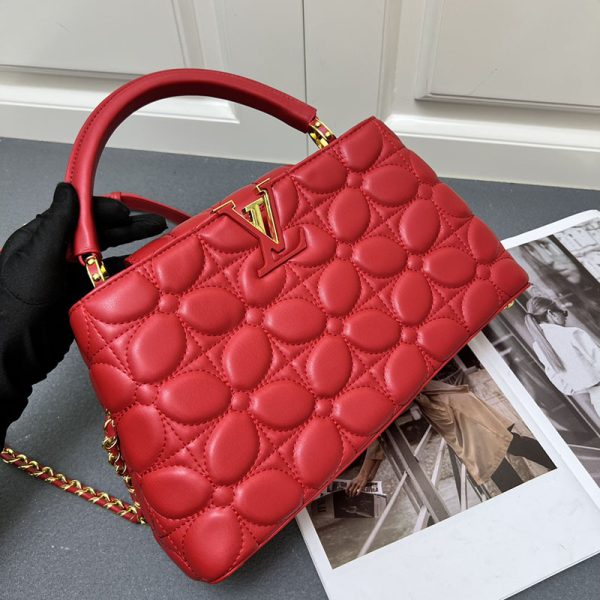 ルイヴィトン カプシーヌ MM レディース レッド ハンドバッグ lv301004 N品 カプシーヌmm ヴィトン - 画像 (8)
