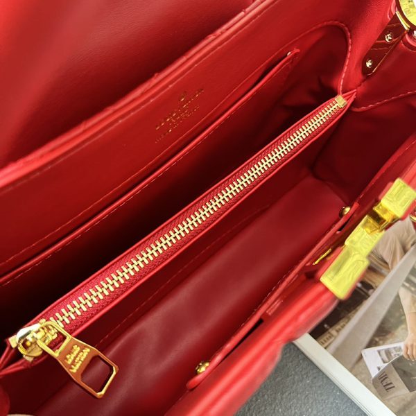 ルイヴィトン カプシーヌ MM レディース レッド ハンドバッグ lv301004 N品 カプシーヌmm ヴィトン - 画像 (3)