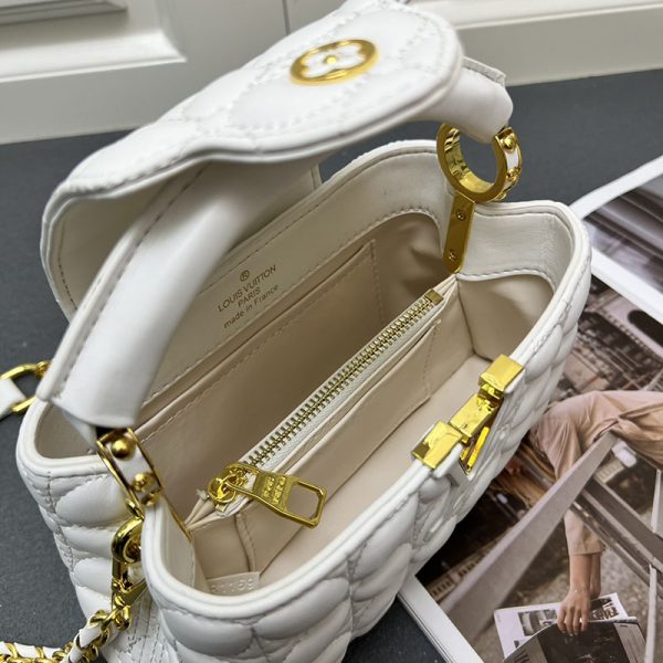 ルイヴィトン カプシーヌ EW MINI 2WAY ショルダーバッグ ハンドバッグ ホワイト lv301005 N品 ルイヴィトン カプシーヌミニ - 画像 (3)