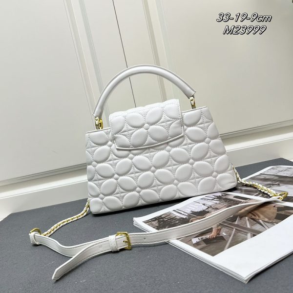 ルイヴィトン カプシーヌ MM レディース ホワイト ハンドバッグ lv301006 N品 カプシーヌmm ヴィトン - 画像 (9)