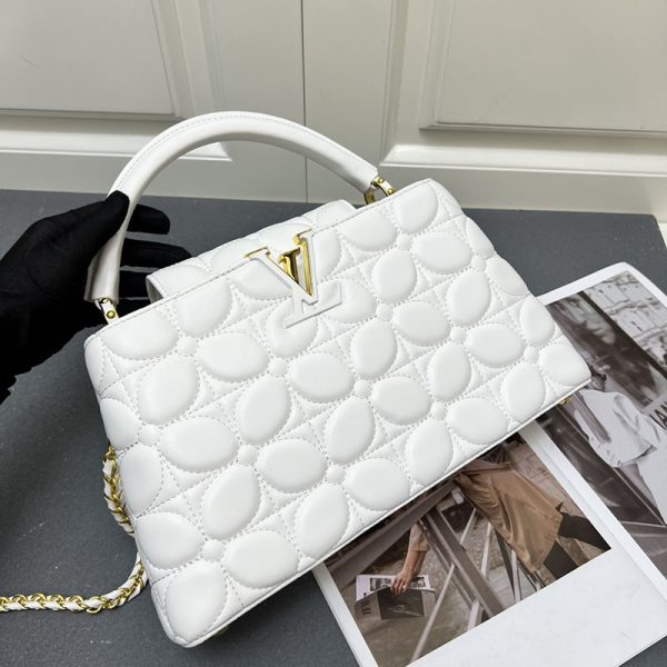 ルイヴィトン カプシーヌ MM レディース ホワイト ハンドバッグ lv301006 N品 カプシーヌmm ヴィトン - 画像 (8)