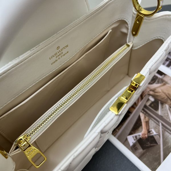 ルイヴィトン カプシーヌ MM レディース ホワイト ハンドバッグ lv301006 N品 カプシーヌmm ヴィトン - 画像 (3)