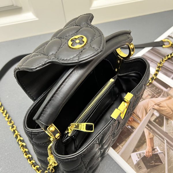 ルイヴィトン カプシーヌ EW MINI 2WAY ショルダーバッグ ハンドバッグ ブラック lv301007 N品 ルイヴィトン カプシーヌミニ - 画像 (4)