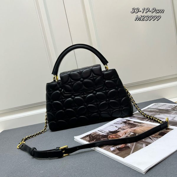ルイヴィトン カプシーヌ MM レディース ブラック ハンドバッグ lv301008 N品 カプシーヌmm ヴィトン - 画像 (9)