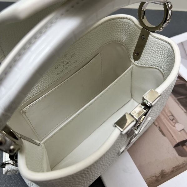 ルイヴィトン カプシーヌ MINI ホワイト トリヨンレザー M86184 lv301009 N品 ルイヴィトン カプシーヌミニ - 画像 (3)