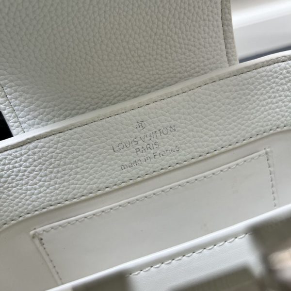 ルイヴィトン カプシーヌ MINI ホワイト トリヨンレザー M86184 lv301009 N品 ルイヴィトン カプシーヌミニ - 画像 (2)