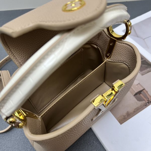 ルイヴィトン カプシーヌ MINI モカ ブラウン トリヨンレザー M86184 lv301010 N品 ルイヴィトン カプシーヌミニ - 画像 (3)