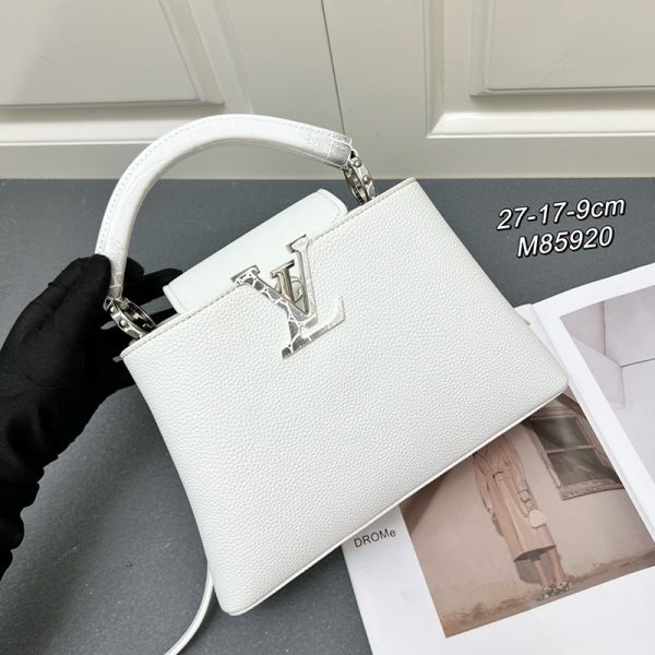 ルイヴィトン カプシーヌ BB ホワイト M85920 トリヨンレザー lv301011 N品 ルイヴィトン カプシーヌbb - 画像 (9)