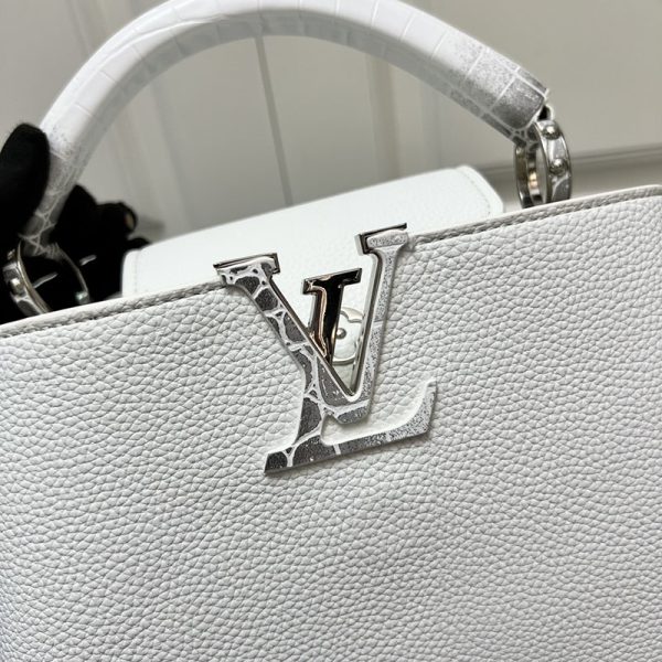ルイヴィトン カプシーヌ BB ホワイト M85920 トリヨンレザー lv301011 N品 ルイヴィトン カプシーヌbb - 画像 (7)
