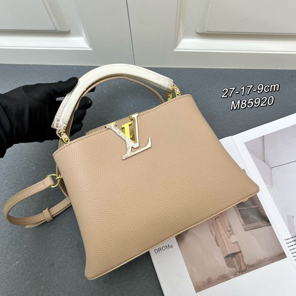 ルイヴィトン カプシーヌ BB モカ ブラウン M85920 トリヨンレザー lv301012 N品 ルイヴィトン カプシーヌbb - 画像 (9)