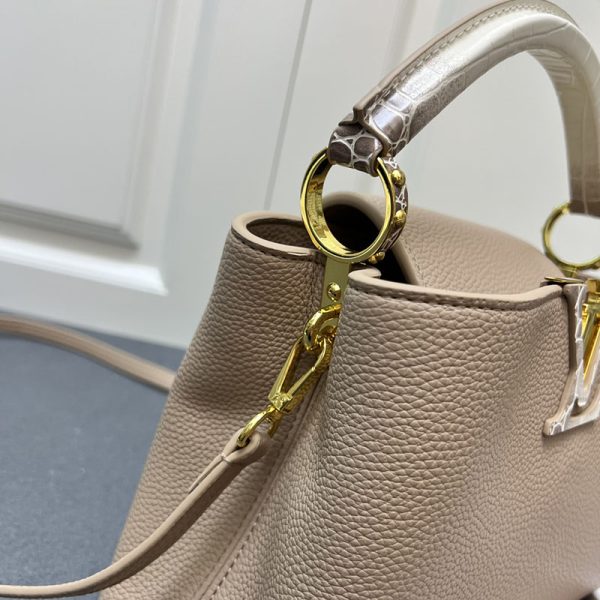 ルイヴィトン カプシーヌ BB モカ ブラウン M85920 トリヨンレザー lv301012 N品 ルイヴィトン カプシーヌbb - 画像 (6)