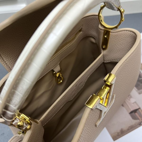 ルイヴィトン カプシーヌ BB モカ ブラウン M85920 トリヨンレザー lv301012 N品 ルイヴィトン カプシーヌbb - 画像 (2)