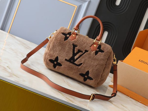 ルイヴィトン LV Ski スピーディ･バンドリエール 25 ブラウン/ブラック M23468 牛革 lv301018 N品 スピーディバンドリエール25 口コミ - 画像 (8)