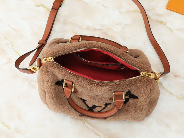 ルイヴィトン LV Ski スピーディ･バンドリエール 25 ブラウン/ブラック M23468 牛革 lv301018 N品 スピーディバンドリエール25 口コミ - 画像 (2)
