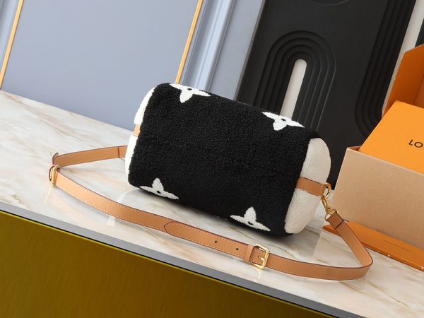 ルイヴィトン LV Ski スピーディ･バンドリエール 25 ホワイト/ブラック M23468 牛革 lv301019 N品 ルイヴィトンスピーディ25人気 - 画像 (7)