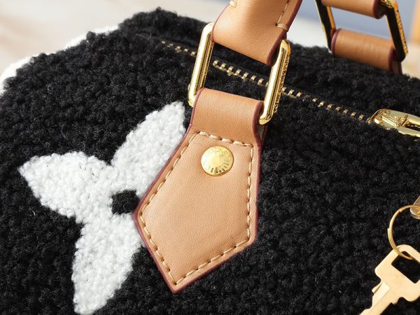 ルイヴィトン LV Ski スピーディ･バンドリエール 25 ホワイト/ブラック M23468 牛革 lv301019 N品 ルイヴィトンスピーディ25人気 - 画像 (6)