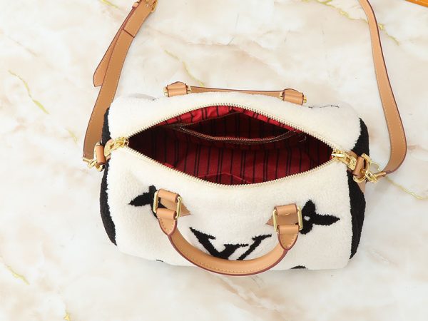 ルイヴィトン LV Ski スピーディ･バンドリエール 25 ホワイト/ブラック M23468 牛革 lv301020 N品 スピーディ バンドリエール 25 値上げ - 画像 (2)