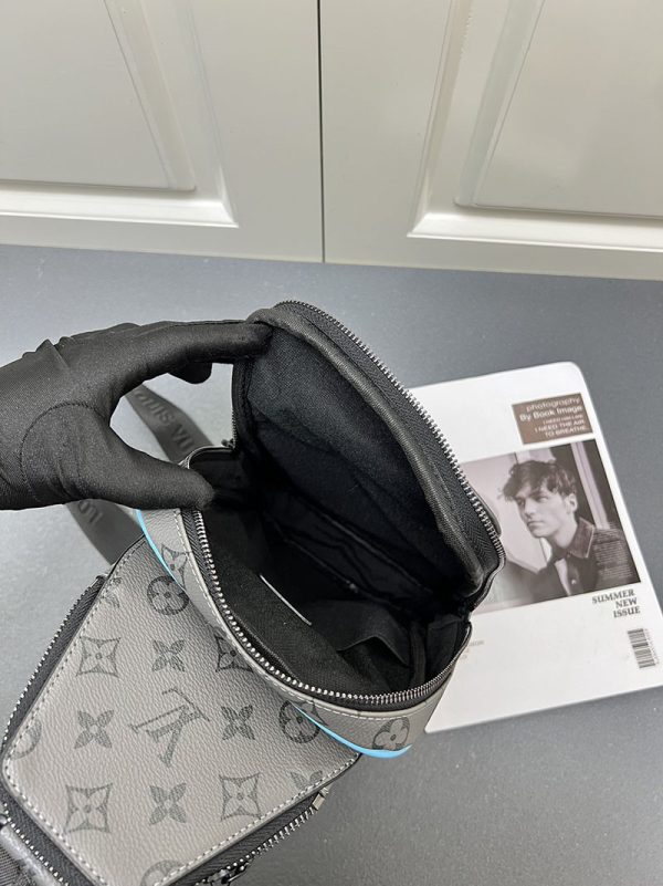 ルイヴィトン モノグラム バッグ アヴェニュースリングバッグ N45303 グレーxブルー lv301021 N品 ルイヴィトンアヴェニュースリングバッグ - 画像 (3)