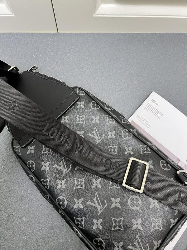 ルイヴィトン モノグラム バッグ アヴェニュースリングバッグ N46327 グレーxブラック lv301022 N品 ルイヴィトンアヴェニュースリングバッグ - 画像 (4)