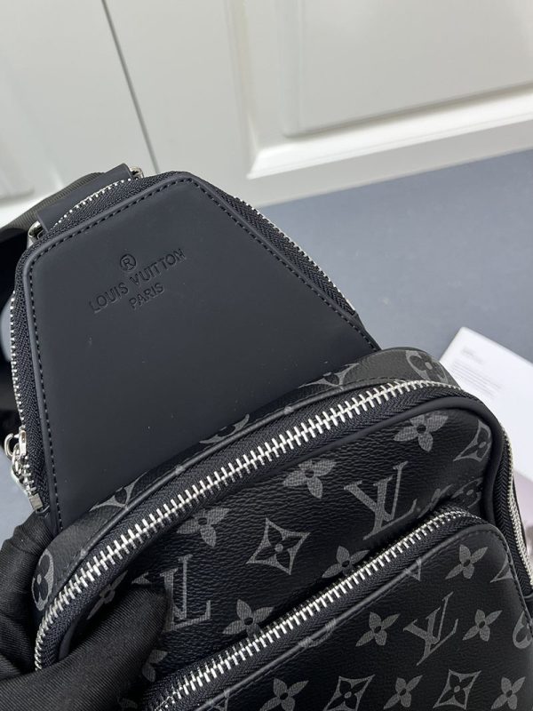 ルイヴィトン モノグラム バッグ アヴェニュースリングバッグ N46327 グレーxブラック lv301022 N品 ルイヴィトンアヴェニュースリングバッグ - 画像 (3)