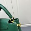 ルイヴィトン カプシーヌ MM 2way ショルダー ハンドバッグ 斜め掛け トリヨンレザー ヴェール グリーン 緑 ゴールド金具 M21690 - 画像 (5)