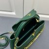 ルイヴィトン カプシーヌ MM 2way ショルダー ハンドバッグ 斜め掛け トリヨンレザー ヴェール グリーン 緑 ゴールド金具 M21690 - 画像 (3)