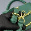ルイヴィトン カプシーヌ MM 2way ショルダー ハンドバッグ 斜め掛け トリヨンレザー ヴェール グリーン 緑 ゴールド金具 M21690 - 画像 (2)