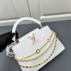 ルイヴィトン カプシーヌ MM 2way ショルダー ハンドバッグ 斜め掛け トリヨンレザー ホワイト ゴールド金具 lv301025 カプシーヌ ヴィトン 値段 - 画像 (6)