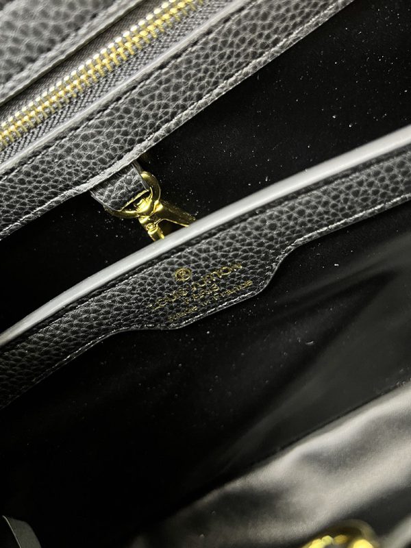 ルイヴィトン カプシーヌ MM 2way ショルダー ハンドバッグ 斜め掛け トリヨンレザー ブラック ゴールド金具 lv301027 ヴィトン カプシーヌ 新作 - 画像 (2)