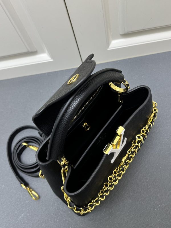 ルイヴィトン カプシーヌ BB ハンドバッグ 斜め掛け トリヨンレザー ブラック M12345 lv301029 N品 ルイヴィトン 普段使い バッグ - 画像 (4)