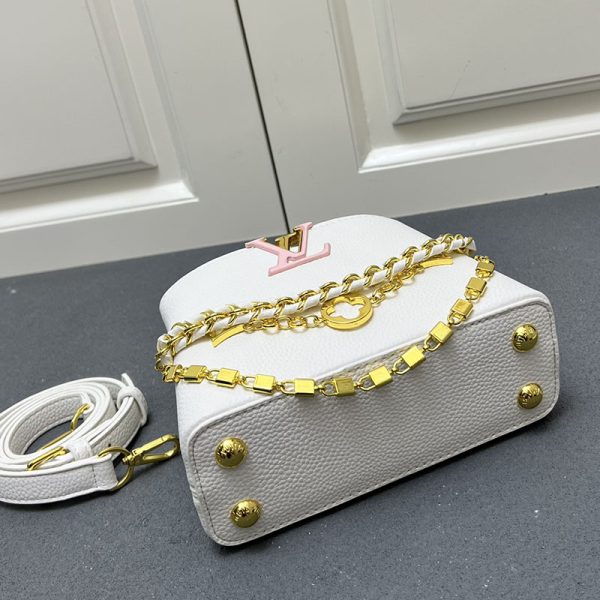 ルイヴィトン カプシーヌ mini ホワイト M12344 トリヨンレザー lv301036 N品 ルイヴィトン 斜めがけ レディース 廃盤 - 画像 (7)