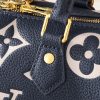 ルイヴィトン バイカラー モノグラム・アンプラント スピーディ・バンドリエール20 ネイビー M47048 N品 スピーディバンドリエール20 使い勝手 - 画像 (5)