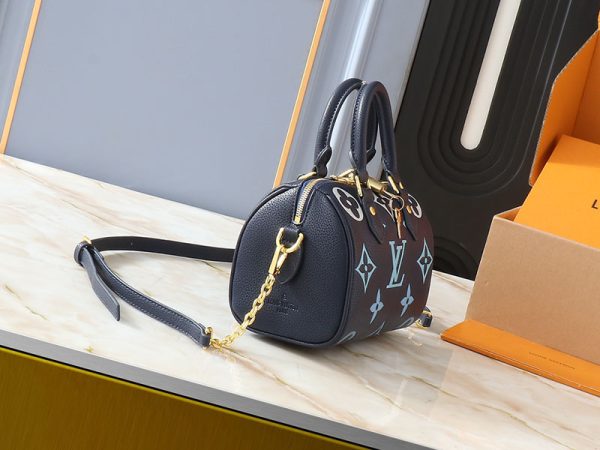 ルイヴィトン モノグラム・アンプラント スピーディ・バンドリエール20 M46517 RFID ブルー系 N品 - 画像 (9)