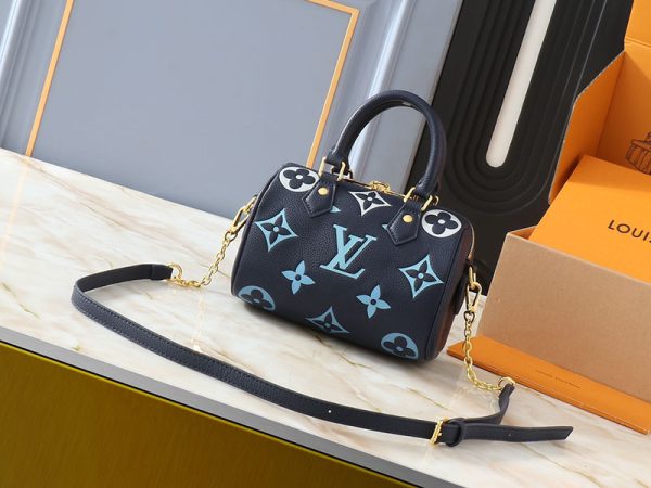 ルイヴィトン モノグラム・アンプラント スピーディ・バンドリエール20 M46517 RFID ブルー系 N品 - 画像 (8)