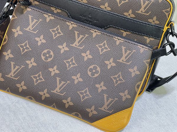 ルイヴィトン Monogram Trio Messenger Shoulder Bag M46694 モノグラム トリオ メッセンジャー ショルダー バッグ ブラウン - 画像 (7)