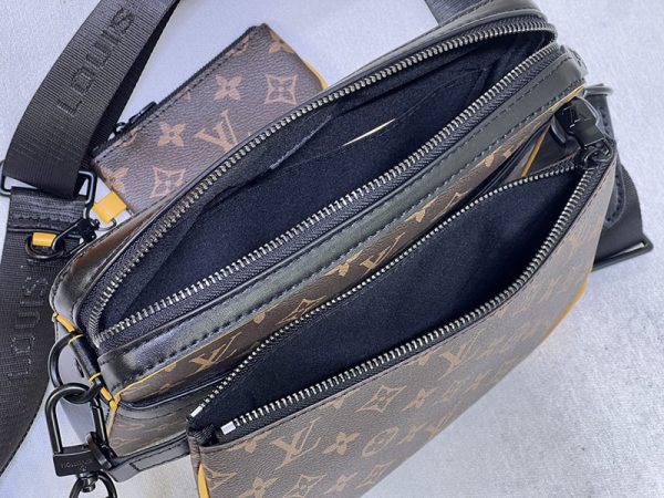 ルイヴィトン Monogram Trio Messenger Shoulder Bag M46694 モノグラム トリオ メッセンジャー ショルダー バッグ ブラウン - 画像 (3)