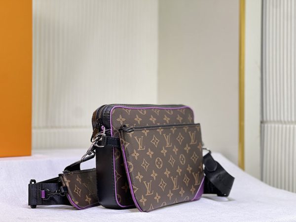 ルイヴィトン ショルダーバッグ メンズ LOUIS VUITTON ショルダーバッグ トリオ･メッセンジャー ブラウン M46266 - 画像 (9)