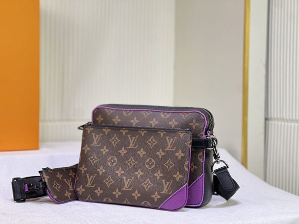 ルイヴィトン ショルダーバッグ メンズ LOUIS VUITTON ショルダーバッグ トリオ･メッセンジャー ブラウン M46266 - 画像 (3)