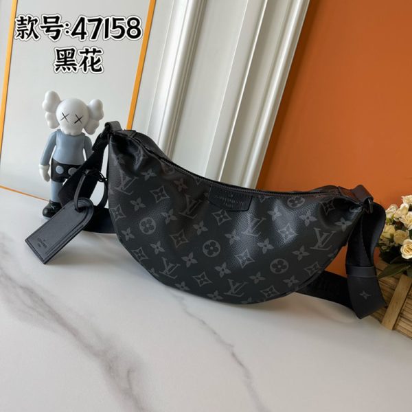 ルイヴィトン モノグラム エクリプス･ハンモックバッグPM 黒 M47158 N品 ルイヴィトン バッグ メンズ 黒 - 画像 (2)