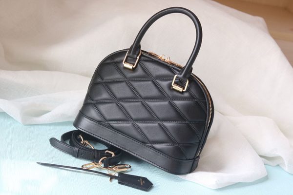 ルイヴィトン アウトレット 店舗 VUITTON ナノ･アルマ ハンドバッグ M83048 マルタージュ ブラック 黒 N品 - 画像 (8)