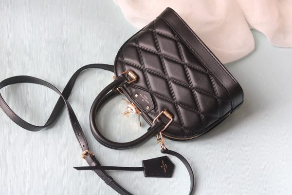ルイヴィトン アウトレット 店舗 VUITTON ナノ･アルマ ハンドバッグ M83048 マルタージュ ブラック 黒 N品 - 画像 (7)