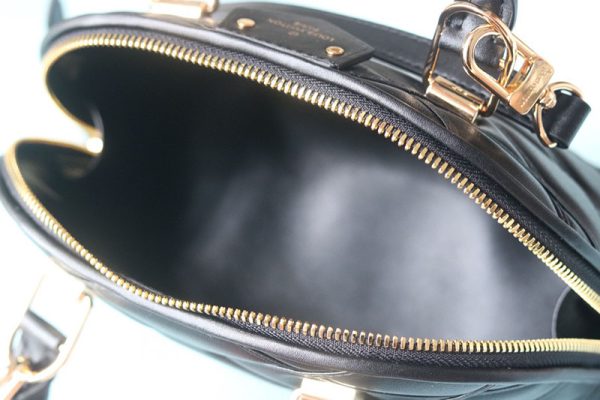 ルイヴィトン アウトレット 店舗 VUITTON ナノ･アルマ ハンドバッグ M83048 マルタージュ ブラック 黒 N品 - 画像 (2)