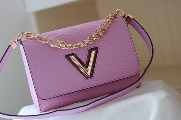 ルイヴィトン アウトレット 店舗 LV エピ ツイストMM チェーンショルダーバッグ lv301125 マシュマロ N品 チェーンショルダーバッグ ミニ - 画像 (8)