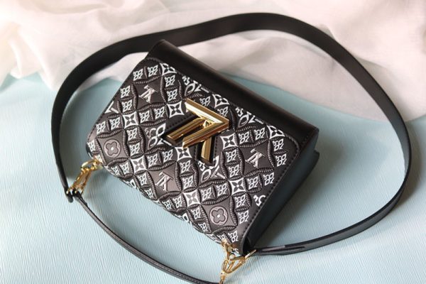 ルイヴィトン アウトレット 店舗 VUITTON ショルダーバッグ Since 1854 ツイストMM M57442 ブラック N品 - 画像 (9)